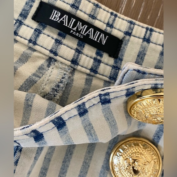 Balmain Striped Straight Leg Pants - Picture 3 of 4